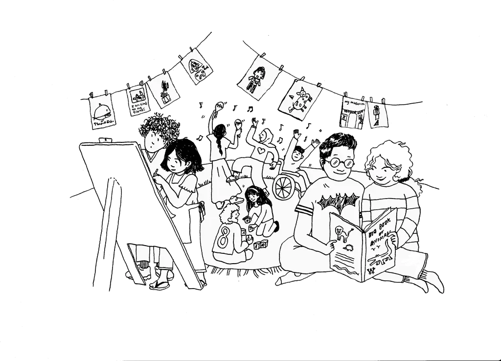 Illustration of a classroom
