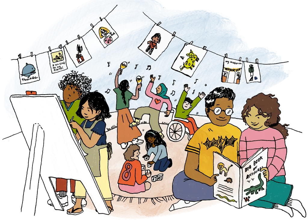 Illustration of a classroom