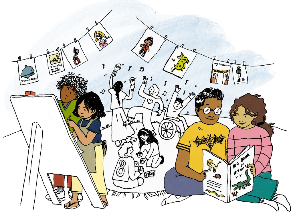 Illustration of a classroom
