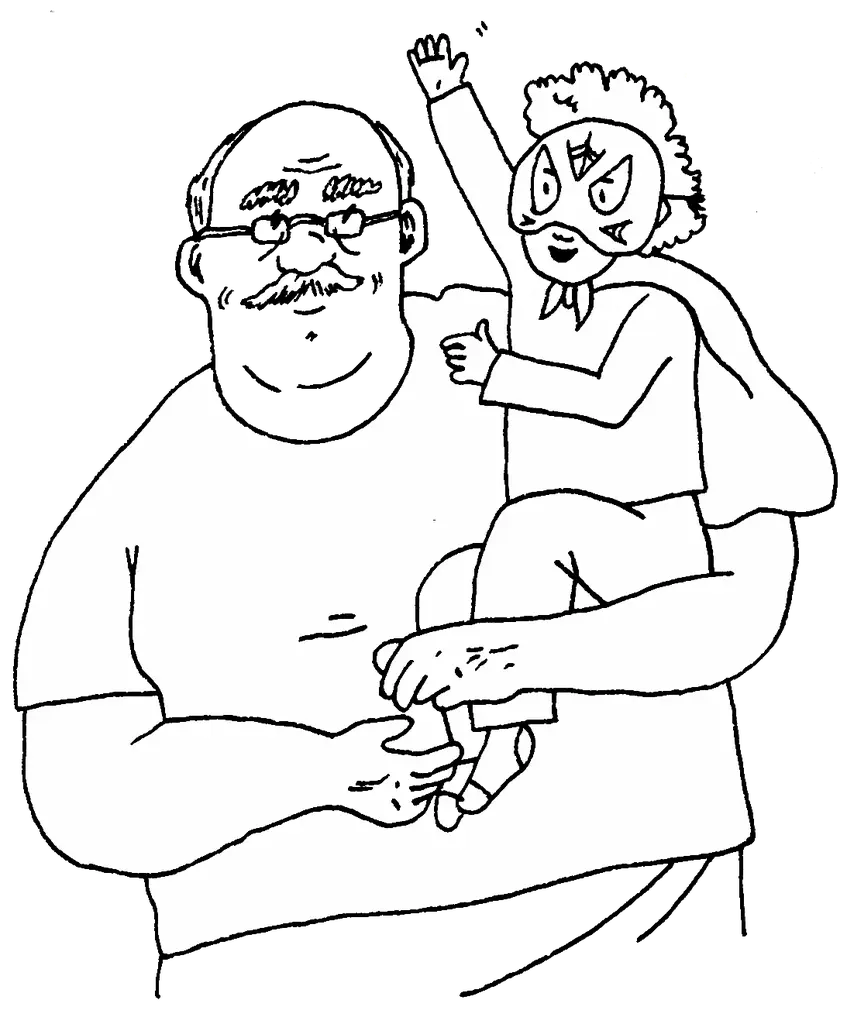 Illustration of a jiddo (grandfather)